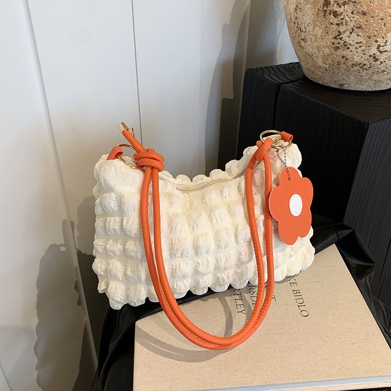 WHITE WITH ORANGE