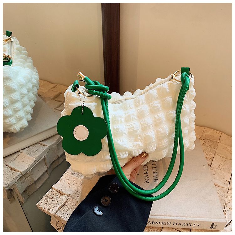 WHITE WITH GREEN